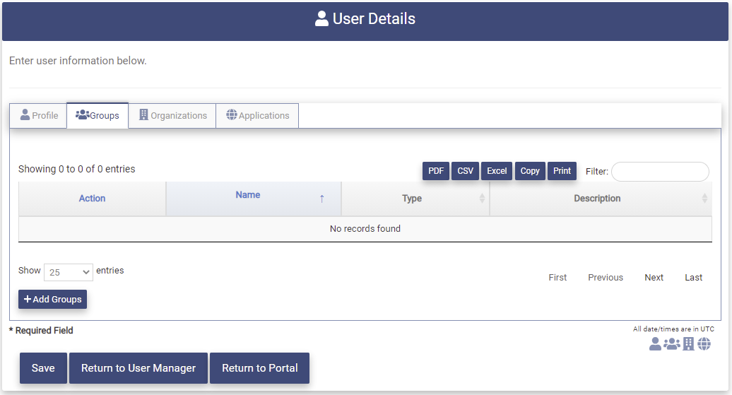 Creat User Add Groups