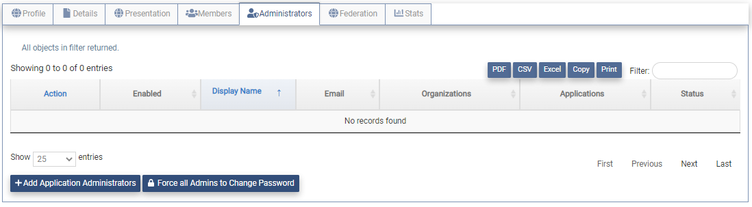 Create App Admin Tab