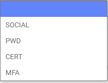 Min Auth Level Dropdown