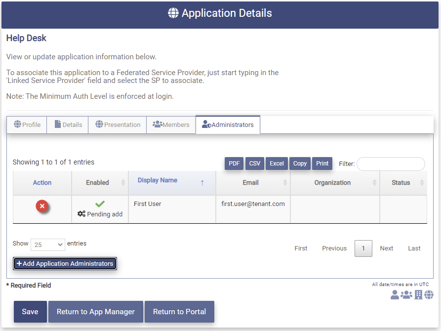 Modify App Add Admin Pending Add