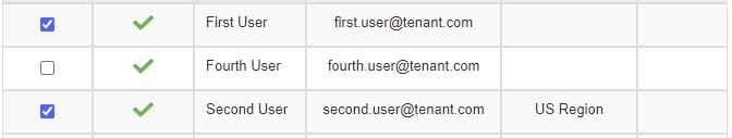 Modify Group Users Selected