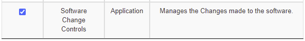 Modify User App Selected