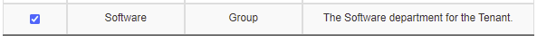 Modify User Group Selected
