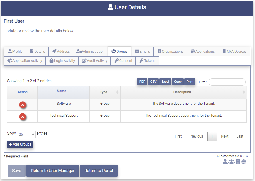 Modify User Remove Group