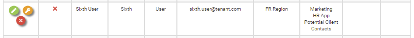 Reset User Password user selected.