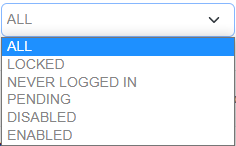 Status Search Field