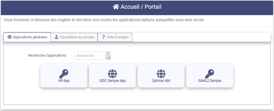 Home Portal page