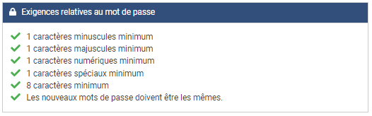 Password Requirements long