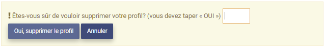 Remove My Profile msg