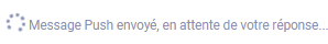 PUSH message sent