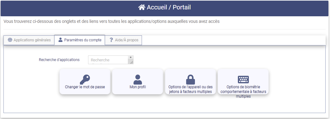 Social Media Home Portal page