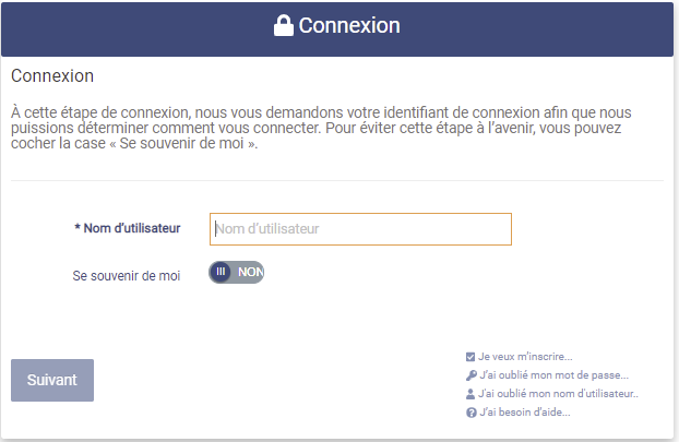 Social Media Login page