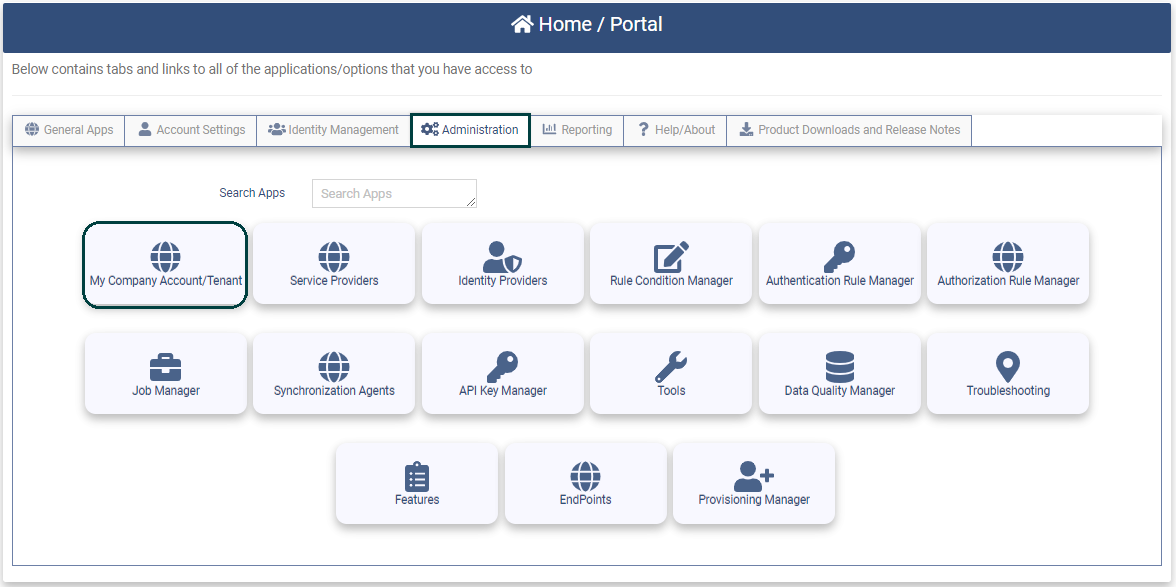 My Company Account Tenant App