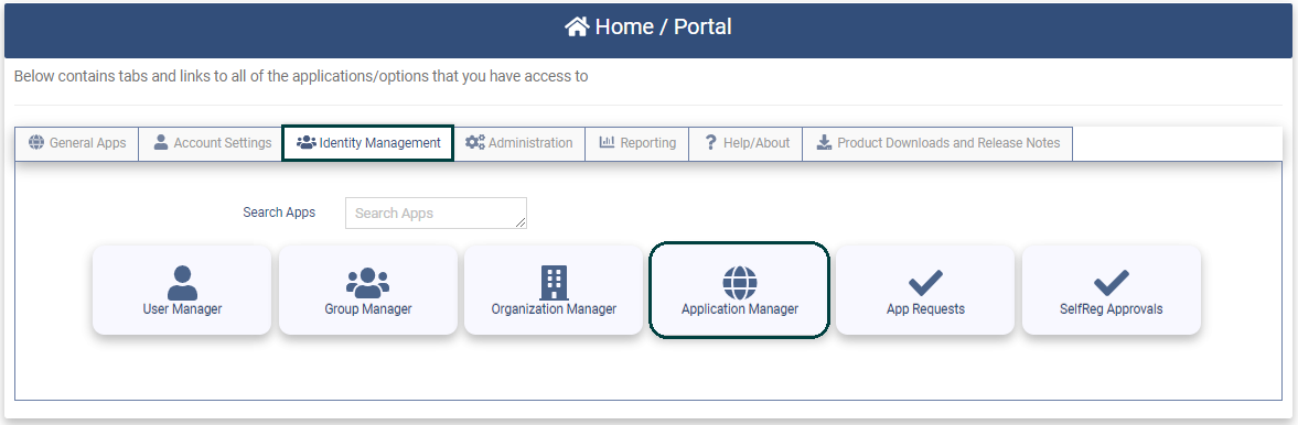 Application Manager App